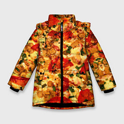 Зимняя куртка для девочки Пицца с грибами