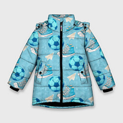 Зимняя куртка для девочки Юный футболист