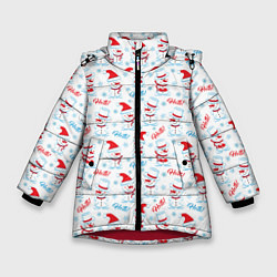 Куртка зимняя для девочки Hello!, цвет: 3D-красный
