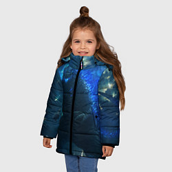 Куртка зимняя для девочки ГОДЗИЛЛА В МОРЕ, цвет: 3D-красный — фото 2