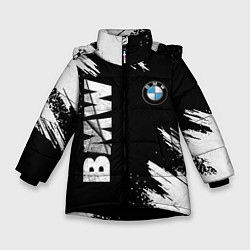 Куртка зимняя для девочки BMW GRUNGE БМВ ГРАНЖ, цвет: 3D-черный