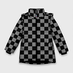 Зимняя куртка для девочки Шахматные Клетки