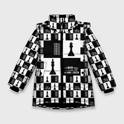Зимняя куртка для девочки Шахматы Король и королева 2022