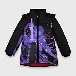 Куртка зимняя для девочки Genshin Impact Raiden, цвет: 3D-красный