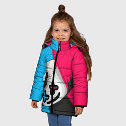 Куртка зимняя для девочки New Marshmello, цвет: 3D-черный — фото 2