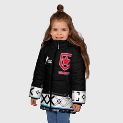 Куртка зимняя для девочки GAMBIT CS:GO Printstream, цвет: 3D-светло-серый — фото 2