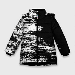 Куртка зимняя для девочки Abstraction pattern 2022 vanguard, цвет: 3D-черный