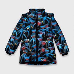 Куртка зимняя для девочки Толпа Хагги Вагги, цвет: 3D-черный