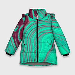 Зимняя куртка для девочки Зеленый прилив