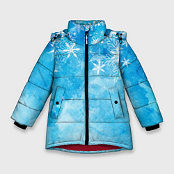 Куртка зимняя для девочки Холодок, цвет: 3D-красный