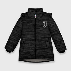 Куртка зимняя для девочки Juventus Asphalt theme, цвет: 3D-светло-серый