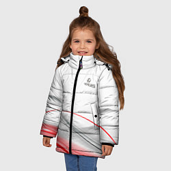 Куртка зимняя для девочки Lexus white theme, цвет: 3D-светло-серый — фото 2