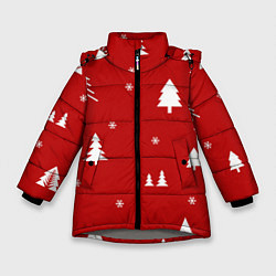 Куртка зимняя для девочки Новогодняяnew year, цвет: 3D-светло-серый