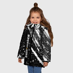 Куртка зимняя для девочки SnowRunner Logo, цвет: 3D-светло-серый — фото 2