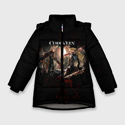 Куртка зимняя для девочки Code Vein - Вампиры, цвет: 3D-светло-серый