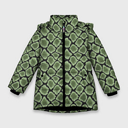 Зимняя куртка для девочки Змеиная Шкура Snake