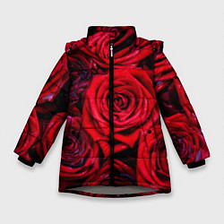 Куртка зимняя для девочки Вечернее вдохновение Любви, цвет: 3D-светло-серый