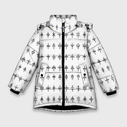 Зимняя куртка для девочки Символы эзотерики