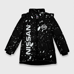 Куртка зимняя для девочки Nissan qashqai, цвет: 3D-черный