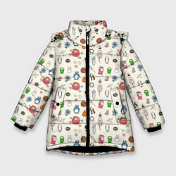 Куртка зимняя для девочки Ghibli Аll, цвет: 3D-черный