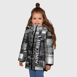 Куртка зимняя для девочки Minecraft, pattern 2066, цвет: 3D-красный — фото 2