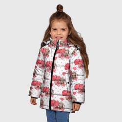 Куртка зимняя для девочки Кофе и конфеты, цвет: 3D-светло-серый — фото 2