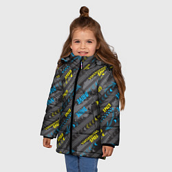 Куртка зимняя для девочки SPEED DRIVE, цвет: 3D-черный — фото 2
