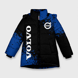 Куртка зимняя для девочки Volvo брызги, цвет: 3D-черный