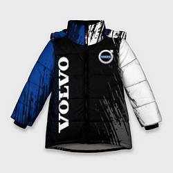 Куртка зимняя для девочки Volvo марка автомобиля, цвет: 3D-светло-серый