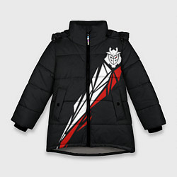 Куртка зимняя для девочки G2 Jersey Pro 202223, цвет: 3D-светло-серый
