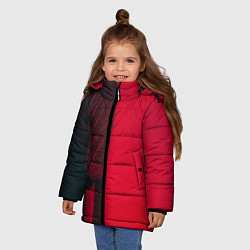 Куртка зимняя для девочки Красное виденье, цвет: 3D-красный — фото 2