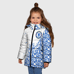 Куртка зимняя для девочки Chelsea fc, цвет: 3D-красный — фото 2