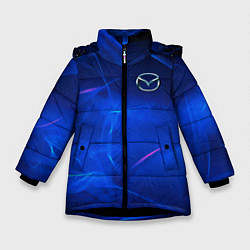 Куртка зимняя для девочки Мазда mazda, цвет: 3D-черный