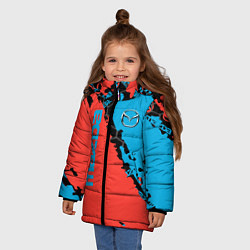 Куртка зимняя для девочки Mazda sport, цвет: 3D-светло-серый — фото 2
