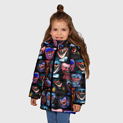 Куртка зимняя для девочки POPPY PLAYTIME - РАЗНЫЙ ХАГГИ ВАГГИ, цвет: 3D-светло-серый — фото 2