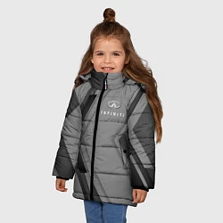 Куртка зимняя для девочки Infinity Autosport, цвет: 3D-светло-серый — фото 2