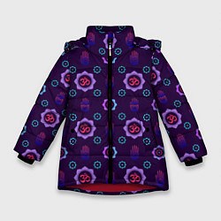 Куртка зимняя для девочки ОМ - АУМ, цвет: 3D-красный
