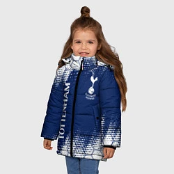 Куртка зимняя для девочки TOTTENHAM HOTSPUR Тоттенхэм, цвет: 3D-светло-серый — фото 2