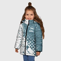 Куртка зимняя для девочки OPEL брызги, цвет: 3D-светло-серый — фото 2