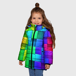 Куртка зимняя для девочки Color geometrics pattern Vanguard, цвет: 3D-красный — фото 2