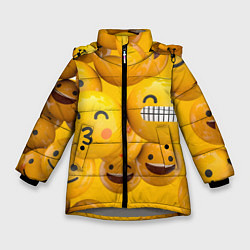 Куртка зимняя для девочки Смаилы, цвет: 3D-светло-серый