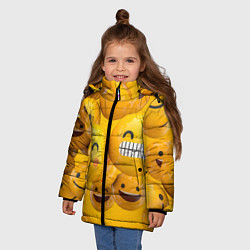 Куртка зимняя для девочки Смаилы, цвет: 3D-светло-серый — фото 2