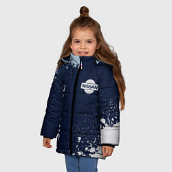 Куртка зимняя для девочки NISSAN SKYLINE Краска, цвет: 3D-черный — фото 2