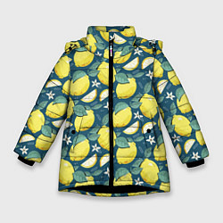 Зимняя куртка для девочки Cute lemon pattern