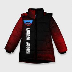 Куртка зимняя для девочки ХАГИ ВАГИ - Графика По вертикали, цвет: 3D-черный