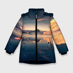 Зимняя куртка для девочки Горы озеро