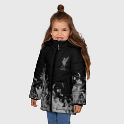 Куртка зимняя для девочки Liverpool Серое пламя, цвет: 3D-черный — фото 2