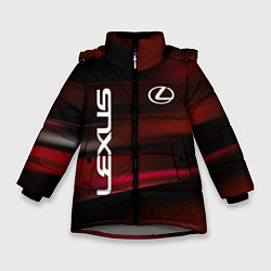 Куртка зимняя для девочки Lexus - абстракция, цвет: 3D-светло-серый
