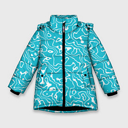 Куртка зимняя для девочки Рябь На Воде, цвет: 3D-черный