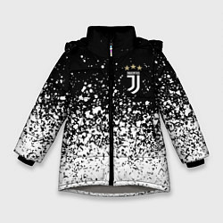 Зимняя куртка для девочки Juventus fc брызги краски
